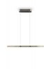 Nowoczesna uniwersalna lampa wisząca LED minimalistyczna srebrna metalowa listwa podłużna ściemnialna ARCOLA 331210107 Trio